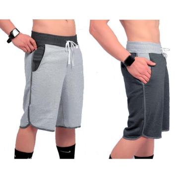 Imagem de Kit 2 Bermudas Moletinho Masculinas Indian-Masculino