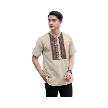 Imagem de Camisa Casual Masculina Com Estampa 3D E Gola Alta Para Celebrações Do