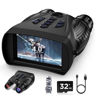 Imagem de Binóculo BUSHBINOC 4K Tela 4" Visão Noturna 10X Bateria 4000mAh