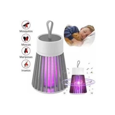 Imagem de Luminaria Mata Mosquito Armadilha Eletrica Repelente Choque Luz Ultrav