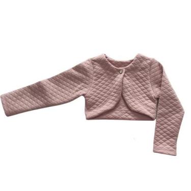 Imagem de Bolero Infantil Menina Matelassê Festa Casual Luxo Casaco - Bento E Ma