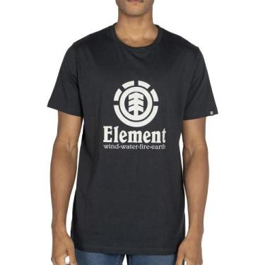 Imagem de Camiseta Element Vertical WT25 Masculina Marinho, G, Gulf blue