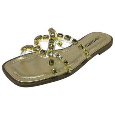 Imagem de Chinelo Rasteira Feminina Pedrarias Conforto Via Marte-Feminino