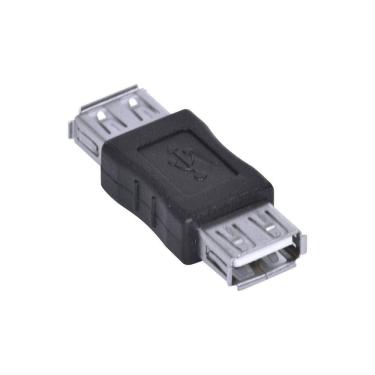 Imagem de Emenda USB 2.0 Fêmea C 5 Unid para Emendar Dois Cabos Preto Vinik
