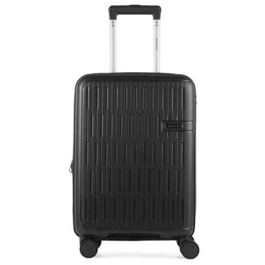 Imagem de Mala de Bordo 10kg Polipropileno 4 Rodas Santiago Preta - Bagaggio, P,