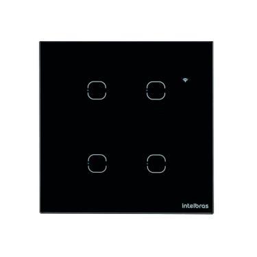 Imagem de Interruptor Smart Wi-Fi Touch EWS 1004 com 4 Teclas, Controle por Aplicativo Izy e Coma...