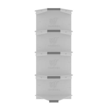 Imagem de Gondola Fit De Parede 1 Canto 1,70m Amapá Para Supermercados, Branco P