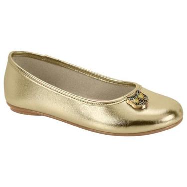 Imagem de Sapatilha molekinha menina 25021022, Dourado brilho, 31