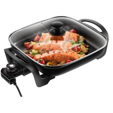 Imagem de Panela Elétrica Grill Mondial PE-49 - Preto, 1200W, Preto, 220V