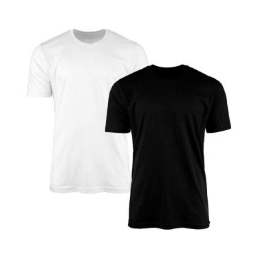 Imagem de Kit 2 Camisetas Masculina Lisa Básica 100% Algodão-Masculino