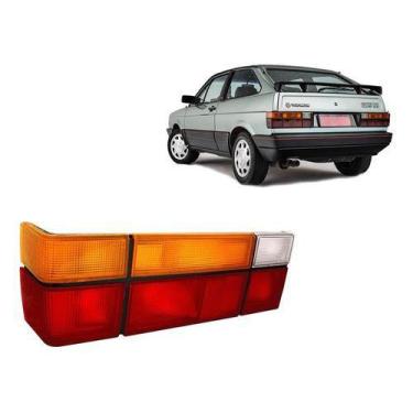 Imagem de Lanterna Traseira Quadrado Tricolor Lado Esquerdo Volkswagen Gol 1987 