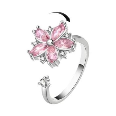Imagem de Anel Fidget Spinner Para Mulheres Com Estilo De Estrela, Lua, Borbolet