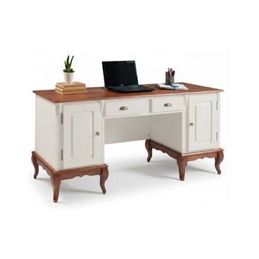 Imagem de Escrivaninha 2 Portas 2 Gavetas Pés Luis XV Linz Móveis 80 x 176 x 50 cm (A x L x P) -...