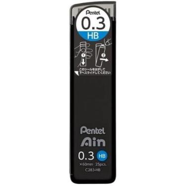 Imagem de Grafite Pentel Ain 0.3mm HB Resistente para Escrita Precisa