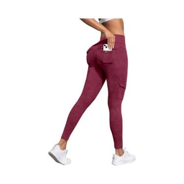 Imagem de Leggings Femininas Elásticas Com Efeito Levanta Bumbum, Estampadas Com