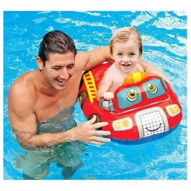 Imagem de Boia Bote Inflável Infantil Carrinho Praia Piscina 74cm - Gici Kids