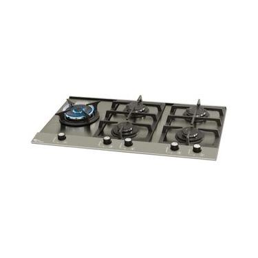 Imagem de Cooktop a Gás Fischer 19784-51515 5 Bocas Inox Tripla Chama Cinza Bivolt