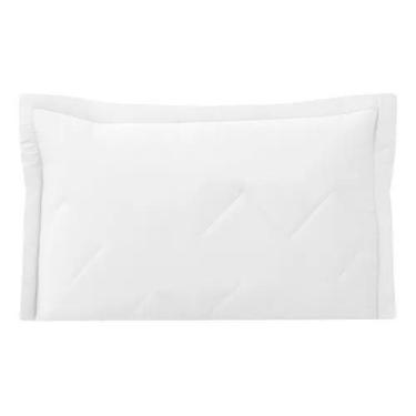 Imagem de Porta Travesseiro Bou Platine 300F 50x90 Branco - Algodão Liso - Boutt