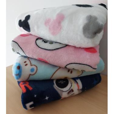 Imagem de Manta acrílica para bebê menino com estampas diversas - Meu Bebê 