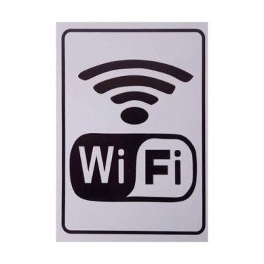 Imagem de Placa Sinalização Wifi 15 x 20cm - Pacific