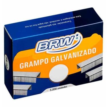 Imagem de Grampo p/grampeador 23/8 galvanizado gr2308 / 5000un / brw