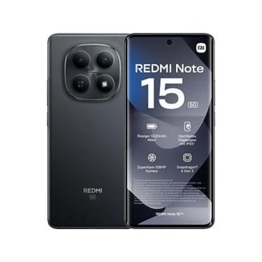 Imagem de Smartphone RedmiNote 15 5G Black, 8GB RAM e 256GB Global - RedmiNote15