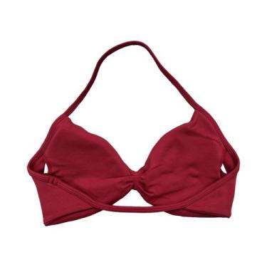 Imagem de Top Esportivo Feminino Acolchoado Com Costas Abertas, Tipo Halter, Par