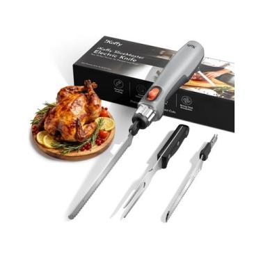 Imagem de Faca Elétrica iKoffy Sem Fio 45W Cortador de Carnes