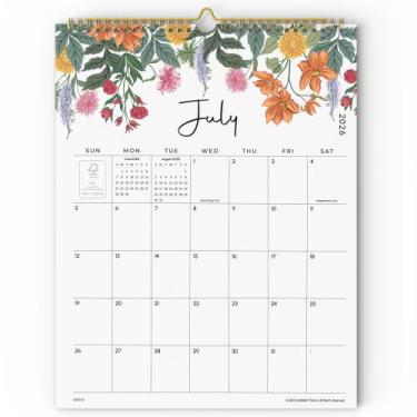 Imagem de Calendário de Parede Cabbrix 2026 Floral 18 Meses 30x38 cm