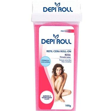 Imagem de Depiroll Cera Refil Roll On Tampa Fixa 100Gr Rosa