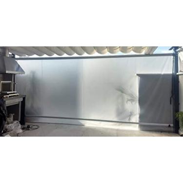 Imagem de Toldo Cortina Retrátil em Alumínio completo Medidas 2,80m x 2,60m - Alta resistência – Lona Night & Day Cor Cristal