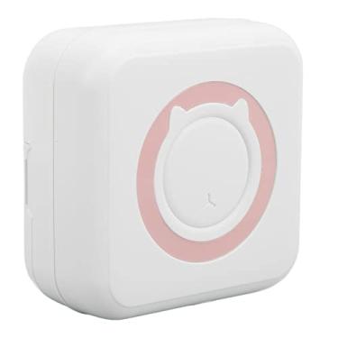 Imagem de Asixxsix Impressora de bolso sem tinta, mini impressora instantânea portátil Bluetooth térmica Impressora inteligente portátil compacta para etiquetas fotográficas, notas de estudo, listas de notas, planos de trabalho (rosa)