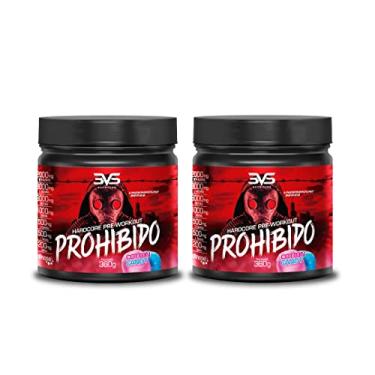 Imagem de 3VS Nutrition Combo 2x Pre Treino Prohibido 360g cada pote Sabor Algodão Doce