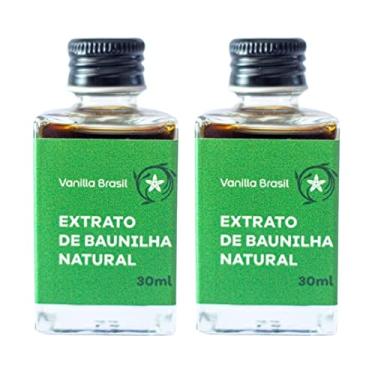 Imagem de Extrato De Baunilha Natural Vanilla Brasil 30 Ml Zero Açúcar - Kit 2