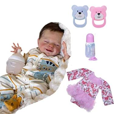 SHENGX bebe reborn menino menina,bebe reborn de silicone realista 20  polegadas reborn bonecas reborn realistas silicone vinil bebê bebê corpo  macio