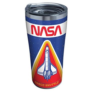 Imagem de Tervis Copo térmico de parede tripla da NASA mantém as bebidas frias e quentes, 590 ml, Legacy, aço inoxidável