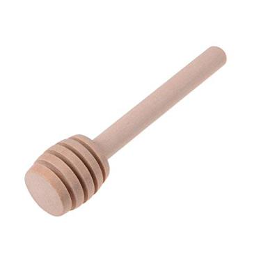 Imagem de 24 molho, XGZ mini colher mel palitos madeira café leite chá mexendo varas para pote mel dispensar garoa mel e lembrancinhas festa casamento - 7,6 cm