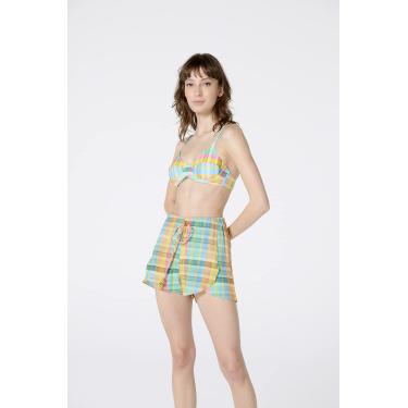 Imagem de SHORT TULIPA XADREZ CANDY, BLUEMAN,ADULTO FEMININO, XADREZ CANDY, M