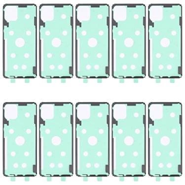 Imagem de HONGYAN Peças de substituição de telefone celular Para o Samsung Galaxy A21S SM-A217F 10PCS Back Housing Cover adesivo Acessórios telefônicos