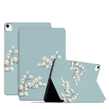 Imagem de MIBYUZST Capa de tablet TPU flor requintada sedutora para iPad Mini 1 2 3 4 5 6 Pro 9.7 10.5 11 polegadas Gen Cover Skin Capa protetora durável à prova de queda (verde, Pro 10.5 2017)