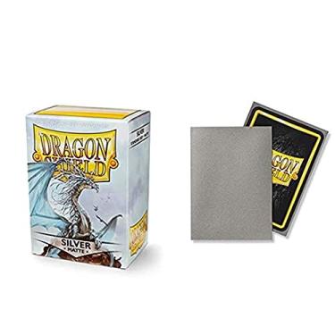 Imagem de Dragon Shield Matte Silver Standard Size 100 ct Card Sleeves Individual Pack