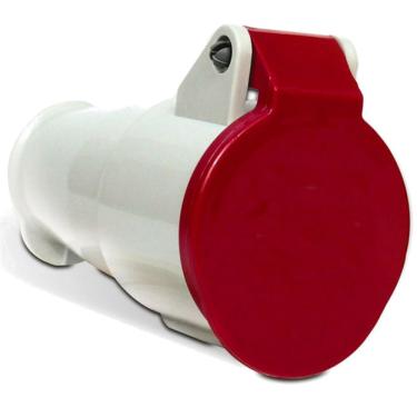 Imagem de Plugue industrial Acoplamento 32A 3P+T 380/440V IP44 6H Vermelho N4256 – Steck