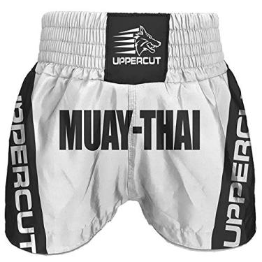 Imagem de Calção Short Muay Thai Premium BR - Branco/Preto