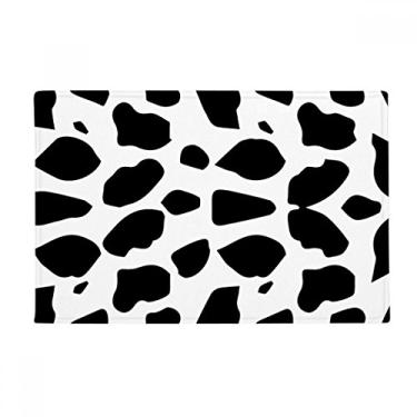 Imagem de DIYthinker Tapete antiderrapante para porta de banheiro com estampa de flor de arte em grão de cachorro