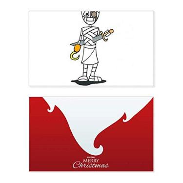 Imagem de Egypt Mummy Halloween Pirata Horus Holiday Holiday Merry Christmas Parabéns Card Christmas Letter Message