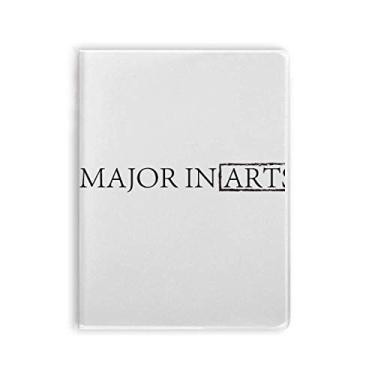 Imagem de Diário com citação I Major In Arts Art Deco para presente, capa de goma