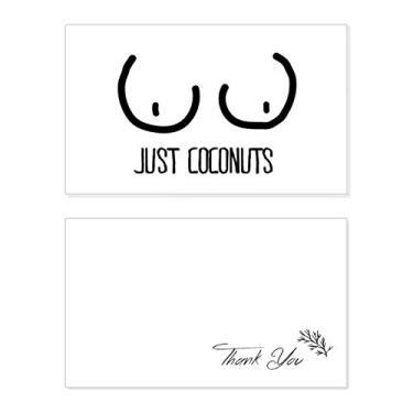 Imagem de Just Coconuts – Cartão de agradecimento de aniversário com desenho divertido