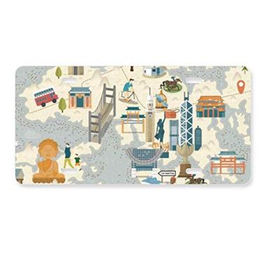 Imagem de DIYthinker Placa de licença de Hong Kong Local Bicycle Visiting China Decoração de aço inoxidável