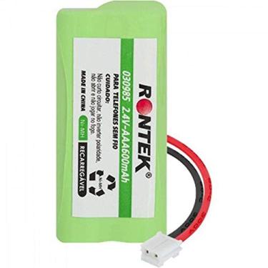 Imagem de Bateria Recarregável Conector A58 Para Telefone sem Fio NiMh 600mAh 2, 4V, RONTEK, UN-2x AAA, Verde
