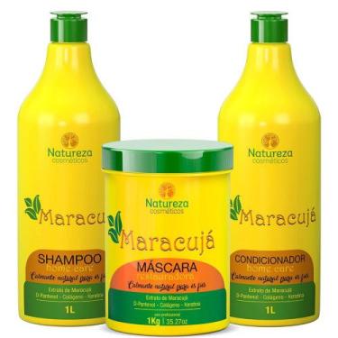 Imagem de Kit Maracujá 1L - Shampoo + Mascara 1Kg + Condicionador - Natureza Cos